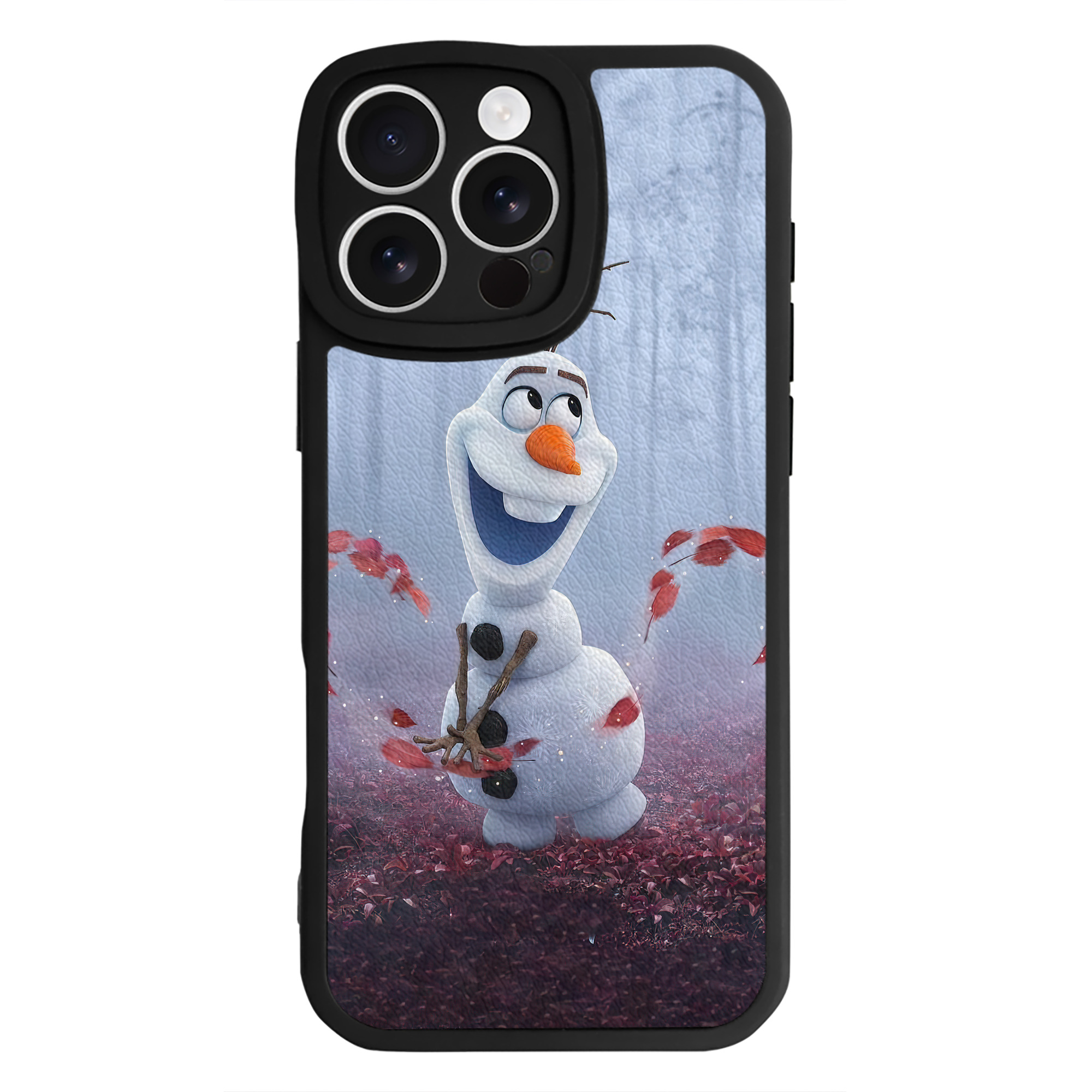 （画像用） アナと雪の女王 アンナ エルサ Frozen Anna Elsa 【iPhone 16シリーズ対応】シリコンスマホケース（レザー調） 材質：シリコン